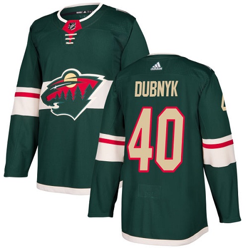 Adidas Wild #40 Devan Dubnyk Green Home Authentic Stitched Youth NHL Jersey